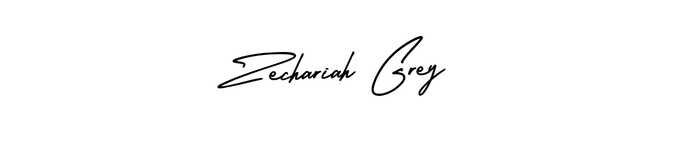 Create a beautiful signature design for name Zechariah Grey. With this signature (AmerikaSignatureDemo-Regular) fonts, you can make a handwritten signature for free. Zechariah Grey signature style 3 images and pictures png