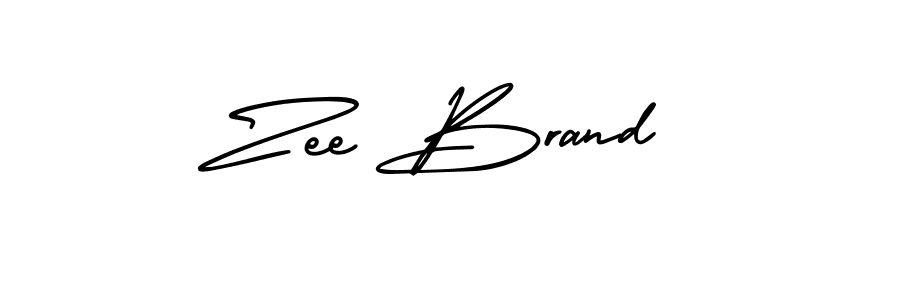 How to make Zee Brand name signature. Use AmerikaSignatureDemo-Regular style for creating short signs online. This is the latest handwritten sign. Zee Brand signature style 3 images and pictures png