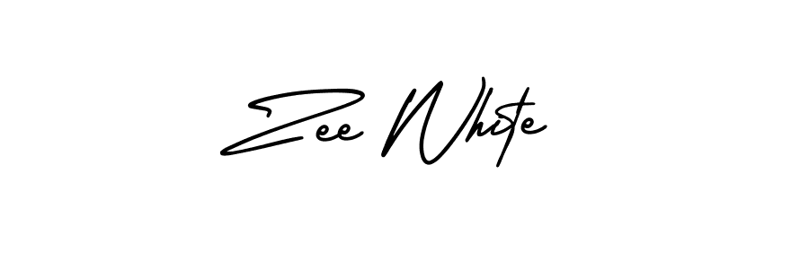 How to make Zee White signature? AmerikaSignatureDemo-Regular is a professional autograph style. Create handwritten signature for Zee White name. Zee White signature style 3 images and pictures png