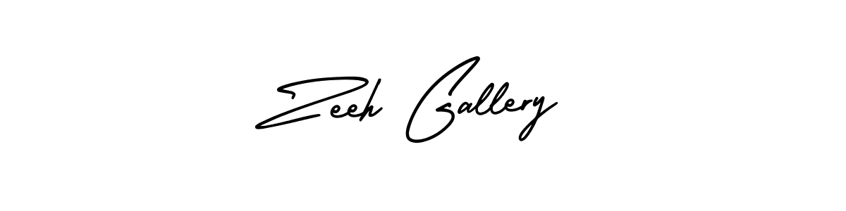 Zeeh Gallery stylish signature style. Best Handwritten Sign (AmerikaSignatureDemo-Regular) for my name. Handwritten Signature Collection Ideas for my name Zeeh Gallery. Zeeh Gallery signature style 3 images and pictures png
