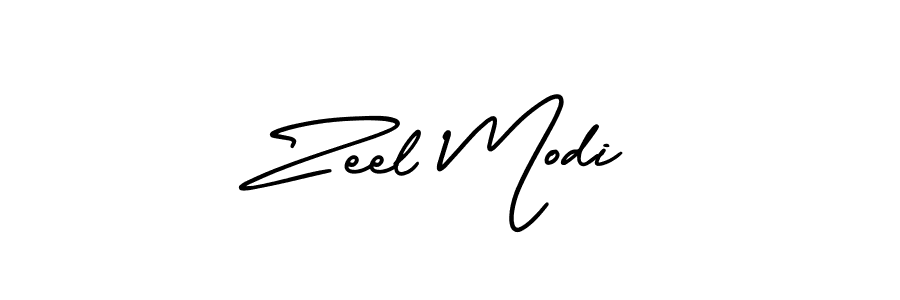 You should practise on your own different ways (AmerikaSignatureDemo-Regular) to write your name (Zeel Modi) in signature. don't let someone else do it for you. Zeel Modi signature style 3 images and pictures png