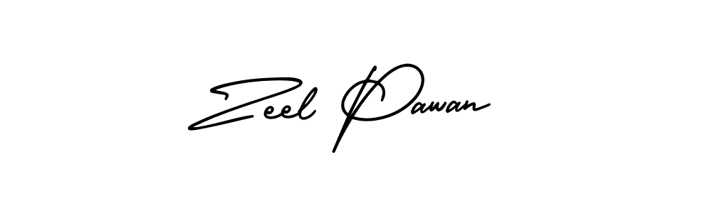 Use a signature maker to create a handwritten signature online. With this signature software, you can design (AmerikaSignatureDemo-Regular) your own signature for name Zeel Pawan. Zeel Pawan signature style 3 images and pictures png