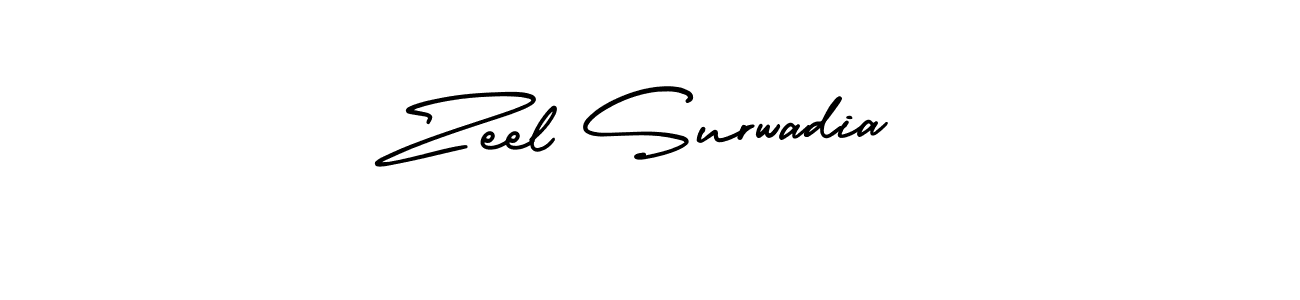 Design your own signature with our free online signature maker. With this signature software, you can create a handwritten (AmerikaSignatureDemo-Regular) signature for name Zeel Surwadia. Zeel Surwadia signature style 3 images and pictures png