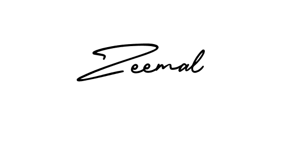 Make a beautiful signature design for name Zeemal. With this signature (AmerikaSignatureDemo-Regular) style, you can create a handwritten signature for free. Zeemal signature style 3 images and pictures png