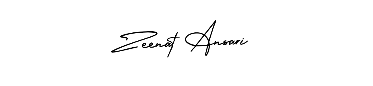 This is the best signature style for the Zeenat Ansari name. Also you like these signature font (AmerikaSignatureDemo-Regular). Mix name signature. Zeenat Ansari signature style 3 images and pictures png