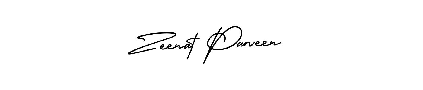 How to make Zeenat Parveen signature? AmerikaSignatureDemo-Regular is a professional autograph style. Create handwritten signature for Zeenat Parveen name. Zeenat Parveen signature style 3 images and pictures png