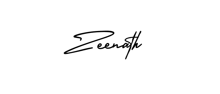 Also You can easily find your signature by using the search form. We will create Zeenath name handwritten signature images for you free of cost using AmerikaSignatureDemo-Regular sign style. Zeenath signature style 3 images and pictures png