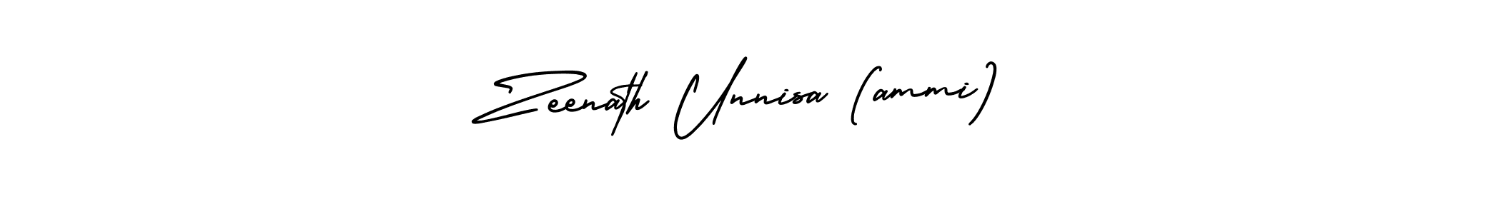 Similarly AmerikaSignatureDemo-Regular is the best handwritten signature design. Signature creator online .You can use it as an online autograph creator for name Zeenath Unnisa (ammi). Zeenath Unnisa (ammi) signature style 3 images and pictures png