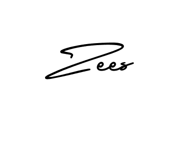 How to make Zees signature? AmerikaSignatureDemo-Regular is a professional autograph style. Create handwritten signature for Zees name. Zees signature style 3 images and pictures png