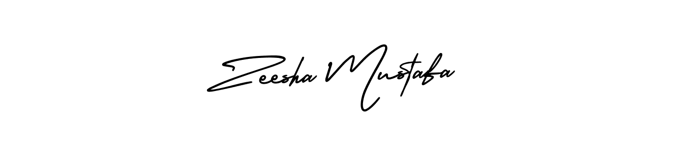 It looks lik you need a new signature style for name Zeesha Mustafa. Design unique handwritten (AmerikaSignatureDemo-Regular) signature with our free signature maker in just a few clicks. Zeesha Mustafa signature style 3 images and pictures png