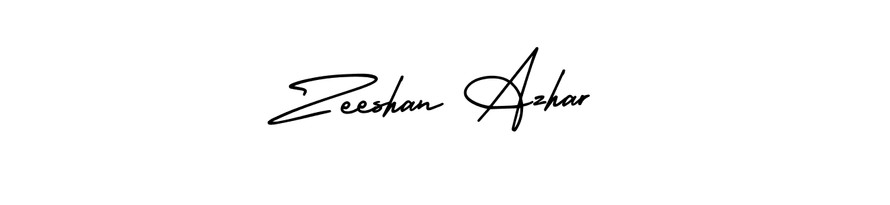 This is the best signature style for the Zeeshan Azhar name. Also you like these signature font (AmerikaSignatureDemo-Regular). Mix name signature. Zeeshan Azhar signature style 3 images and pictures png