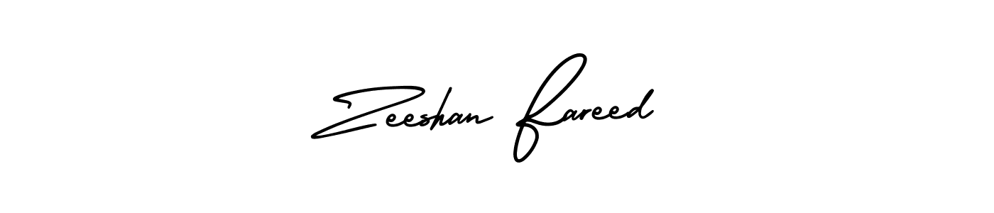 if you are searching for the best signature style for your name Zeeshan Fareed. so please give up your signature search. here we have designed multiple signature styles  using AmerikaSignatureDemo-Regular. Zeeshan Fareed signature style 3 images and pictures png