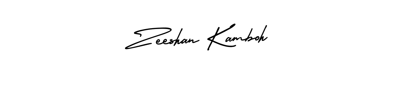 if you are searching for the best signature style for your name Zeeshan Kamboh. so please give up your signature search. here we have designed multiple signature styles  using AmerikaSignatureDemo-Regular. Zeeshan Kamboh signature style 3 images and pictures png