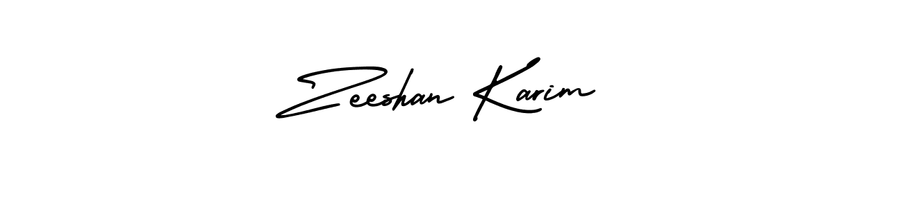 Use a signature maker to create a handwritten signature online. With this signature software, you can design (AmerikaSignatureDemo-Regular) your own signature for name Zeeshan Karim. Zeeshan Karim signature style 3 images and pictures png