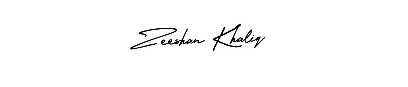 if you are searching for the best signature style for your name Zeeshan Khaliq. so please give up your signature search. here we have designed multiple signature styles  using AmerikaSignatureDemo-Regular. Zeeshan Khaliq signature style 3 images and pictures png