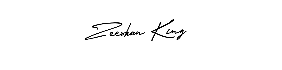 It looks lik you need a new signature style for name Zeeshan King. Design unique handwritten (AmerikaSignatureDemo-Regular) signature with our free signature maker in just a few clicks. Zeeshan King signature style 3 images and pictures png