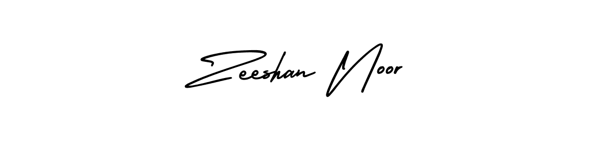 Design your own signature with our free online signature maker. With this signature software, you can create a handwritten (AmerikaSignatureDemo-Regular) signature for name Zeeshan Noor. Zeeshan Noor signature style 3 images and pictures png