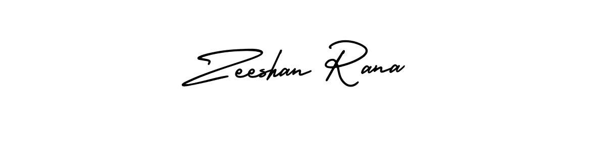 Make a beautiful signature design for name Zeeshan Rana. With this signature (AmerikaSignatureDemo-Regular) style, you can create a handwritten signature for free. Zeeshan Rana signature style 3 images and pictures png