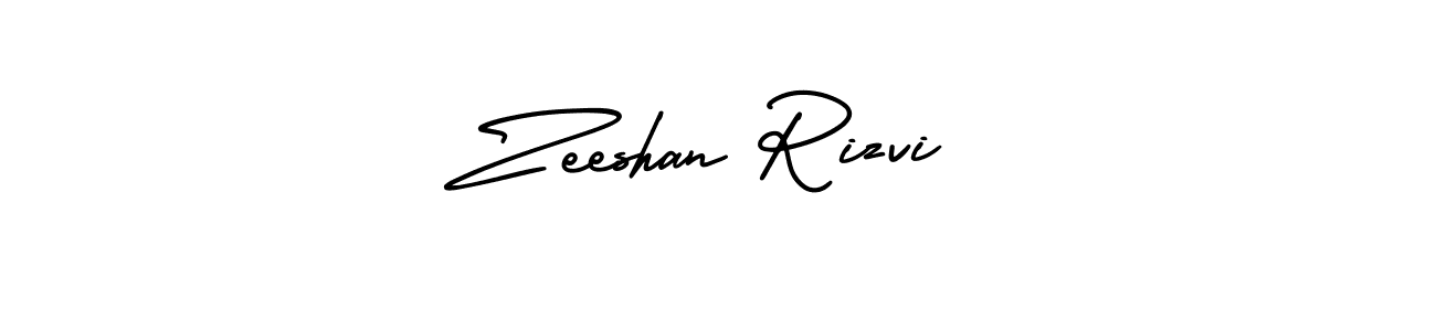 Design your own signature with our free online signature maker. With this signature software, you can create a handwritten (AmerikaSignatureDemo-Regular) signature for name Zeeshan Rizvi. Zeeshan Rizvi signature style 3 images and pictures png