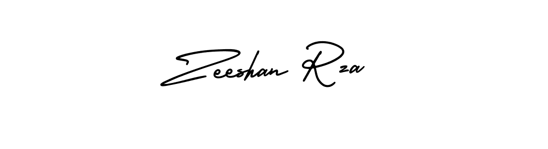 Zeeshan Rza stylish signature style. Best Handwritten Sign (AmerikaSignatureDemo-Regular) for my name. Handwritten Signature Collection Ideas for my name Zeeshan Rza. Zeeshan Rza signature style 3 images and pictures png