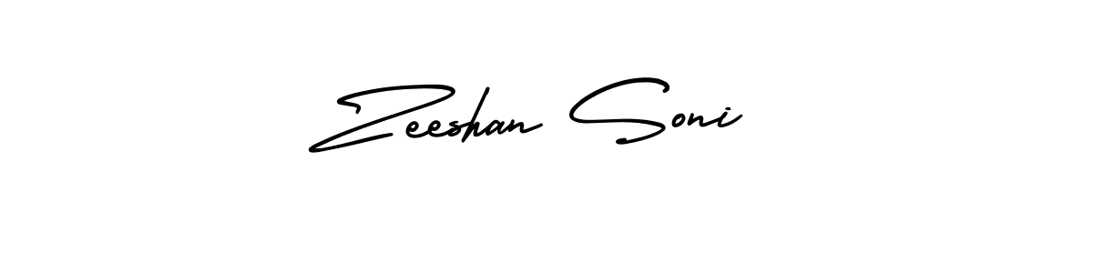 This is the best signature style for the Zeeshan Soni name. Also you like these signature font (AmerikaSignatureDemo-Regular). Mix name signature. Zeeshan Soni signature style 3 images and pictures png