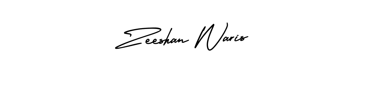 How to make Zeeshan Waris signature? AmerikaSignatureDemo-Regular is a professional autograph style. Create handwritten signature for Zeeshan Waris name. Zeeshan Waris signature style 3 images and pictures png