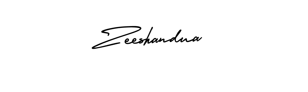 Design your own signature with our free online signature maker. With this signature software, you can create a handwritten (AmerikaSignatureDemo-Regular) signature for name Zeeshandua. Zeeshandua signature style 3 images and pictures png