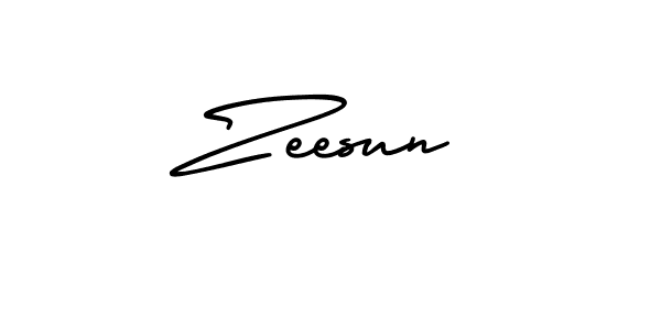 Use a signature maker to create a handwritten signature online. With this signature software, you can design (AmerikaSignatureDemo-Regular) your own signature for name Zeesun. Zeesun signature style 3 images and pictures png