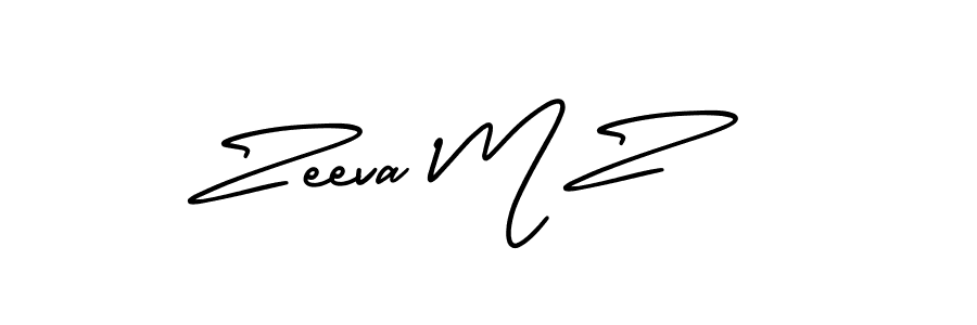 Make a beautiful signature design for name Zeeva M Z. Use this online signature maker to create a handwritten signature for free. Zeeva M Z signature style 3 images and pictures png