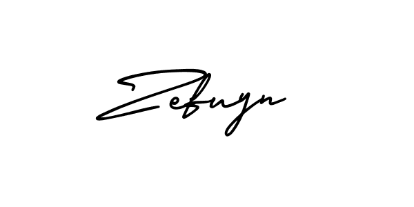 How to make Zefuyn name signature. Use AmerikaSignatureDemo-Regular style for creating short signs online. This is the latest handwritten sign. Zefuyn signature style 3 images and pictures png