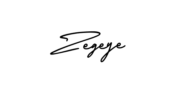 Make a beautiful signature design for name Zegeye. With this signature (AmerikaSignatureDemo-Regular) style, you can create a handwritten signature for free. Zegeye signature style 3 images and pictures png