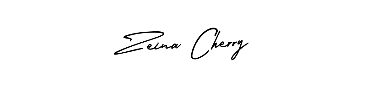 How to make Zeina Cherry signature? AmerikaSignatureDemo-Regular is a professional autograph style. Create handwritten signature for Zeina Cherry name. Zeina Cherry signature style 3 images and pictures png