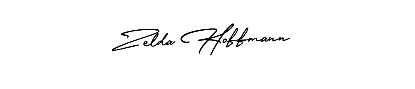 It looks lik you need a new signature style for name Zelda Hoffmann. Design unique handwritten (AmerikaSignatureDemo-Regular) signature with our free signature maker in just a few clicks. Zelda Hoffmann signature style 3 images and pictures png