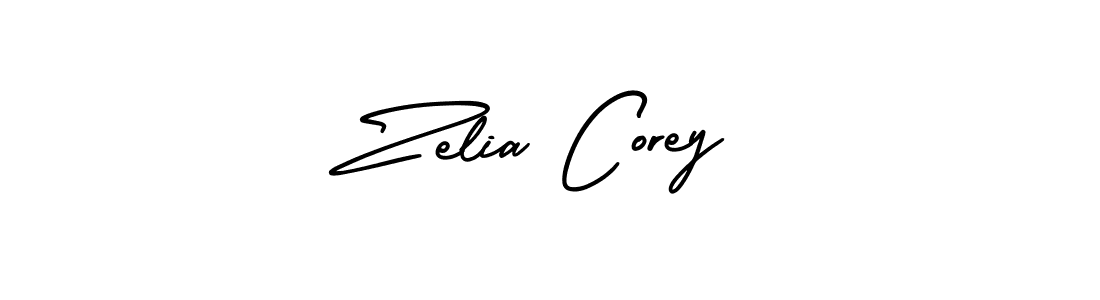 Use a signature maker to create a handwritten signature online. With this signature software, you can design (AmerikaSignatureDemo-Regular) your own signature for name Zelia Corey. Zelia Corey signature style 3 images and pictures png