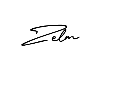 The best way (AmerikaSignatureDemo-Regular) to make a short signature is to pick only two or three words in your name. The name Zelm include a total of six letters. For converting this name. Zelm signature style 3 images and pictures png