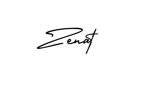 Create a beautiful signature design for name Zenat. With this signature (AmerikaSignatureDemo-Regular) fonts, you can make a handwritten signature for free. Zenat signature style 3 images and pictures png