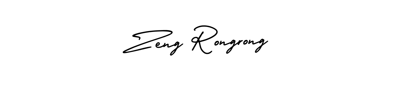 How to make Zeng Rongrong signature? AmerikaSignatureDemo-Regular is a professional autograph style. Create handwritten signature for Zeng Rongrong name. Zeng Rongrong signature style 3 images and pictures png