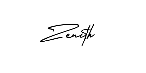 You should practise on your own different ways (AmerikaSignatureDemo-Regular) to write your name (Zenith) in signature. don't let someone else do it for you. Zenith signature style 3 images and pictures png