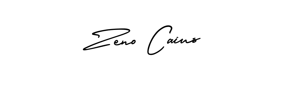 Zeno Caius stylish signature style. Best Handwritten Sign (AmerikaSignatureDemo-Regular) for my name. Handwritten Signature Collection Ideas for my name Zeno Caius. Zeno Caius signature style 3 images and pictures png