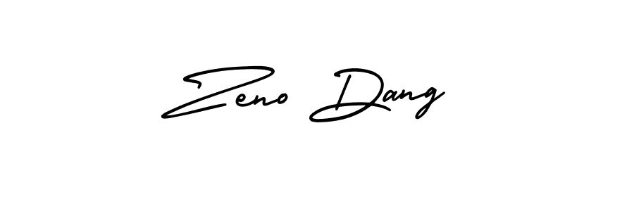 How to make Zeno Dang name signature. Use AmerikaSignatureDemo-Regular style for creating short signs online. This is the latest handwritten sign. Zeno Dang signature style 3 images and pictures png