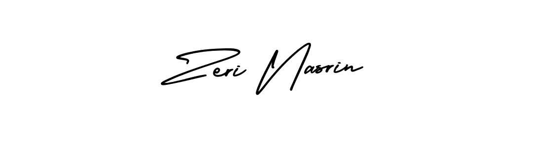 Use a signature maker to create a handwritten signature online. With this signature software, you can design (AmerikaSignatureDemo-Regular) your own signature for name Zeri Nasrin. Zeri Nasrin signature style 3 images and pictures png