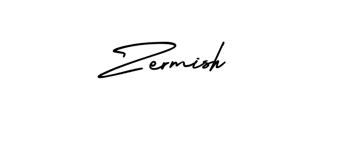 AmerikaSignatureDemo-Regular is a professional signature style that is perfect for those who want to add a touch of class to their signature. It is also a great choice for those who want to make their signature more unique. Get Zermish name to fancy signature for free. Zermish signature style 3 images and pictures png