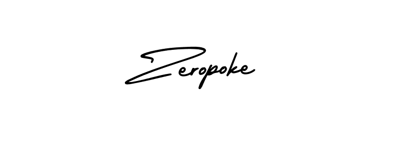 Also You can easily find your signature by using the search form. We will create Zeropoke name handwritten signature images for you free of cost using AmerikaSignatureDemo-Regular sign style. Zeropoke signature style 3 images and pictures png