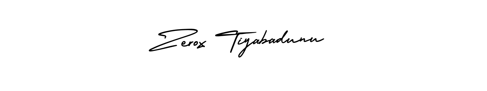 Make a short Zerox Tiyabadunu signature style. Manage your documents anywhere anytime using AmerikaSignatureDemo-Regular. Create and add eSignatures, submit forms, share and send files easily. Zerox Tiyabadunu signature style 3 images and pictures png