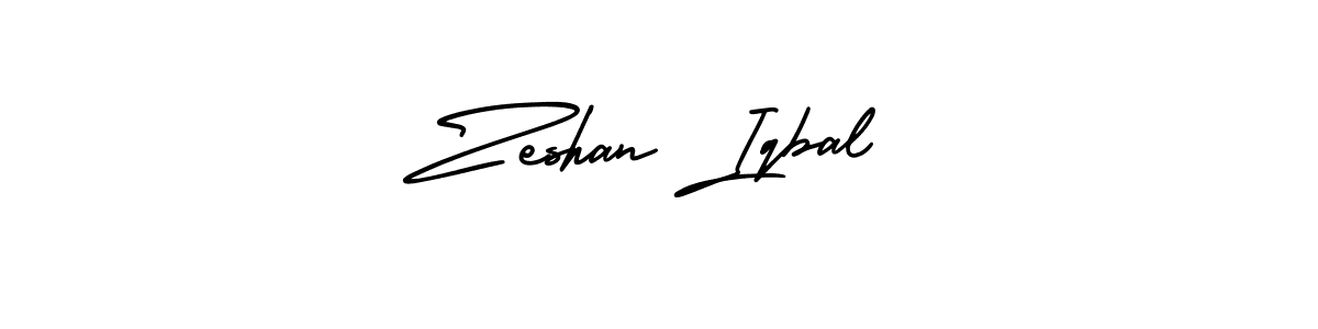 Use a signature maker to create a handwritten signature online. With this signature software, you can design (AmerikaSignatureDemo-Regular) your own signature for name Zeshan Iqbal. Zeshan Iqbal signature style 3 images and pictures png
