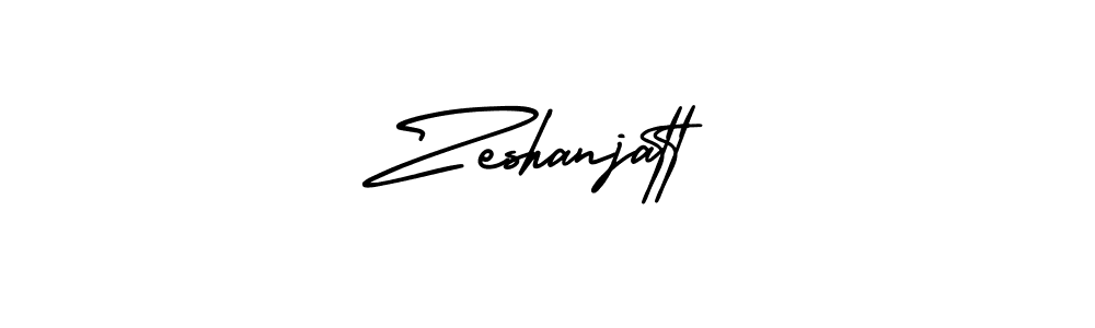 Make a beautiful signature design for name Zeshanjatt. With this signature (AmerikaSignatureDemo-Regular) style, you can create a handwritten signature for free. Zeshanjatt signature style 3 images and pictures png