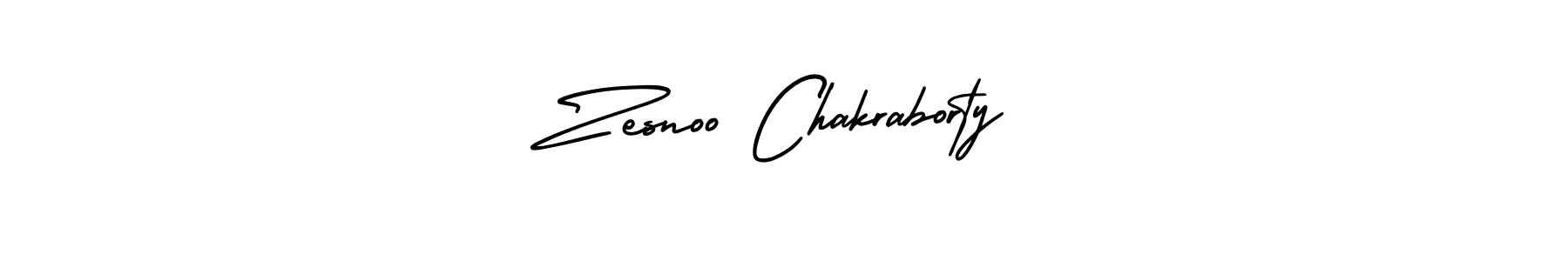 It looks lik you need a new signature style for name Zesnoo Chakraborty. Design unique handwritten (AmerikaSignatureDemo-Regular) signature with our free signature maker in just a few clicks. Zesnoo Chakraborty signature style 3 images and pictures png