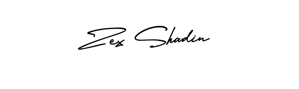It looks lik you need a new signature style for name Zex Shadin. Design unique handwritten (AmerikaSignatureDemo-Regular) signature with our free signature maker in just a few clicks. Zex Shadin signature style 3 images and pictures png