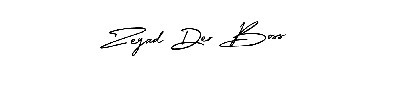 How to make Zeyad Der Boss name signature. Use AmerikaSignatureDemo-Regular style for creating short signs online. This is the latest handwritten sign. Zeyad Der Boss signature style 3 images and pictures png