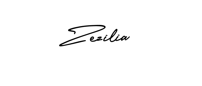 Zezilia stylish signature style. Best Handwritten Sign (AmerikaSignatureDemo-Regular) for my name. Handwritten Signature Collection Ideas for my name Zezilia. Zezilia signature style 3 images and pictures png